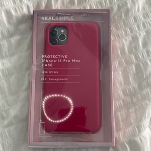 ‼️NWT Real Simple iPhone 11 ProMax Pomegranate Silicone Phone Case